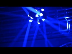 Rotating Beam Moving Head Light With Red+Green Laser DMX 512 Disco